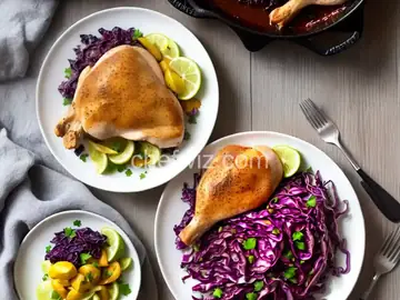 Oktoberfest Chicken and Red Cabbage