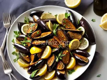 Olive Oil Roasted Eggplant with Lemon