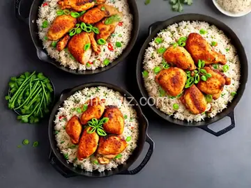 One-Pot Crispy Chicken and Rice