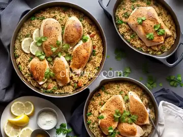One Pot Lemon Chicken Orzo