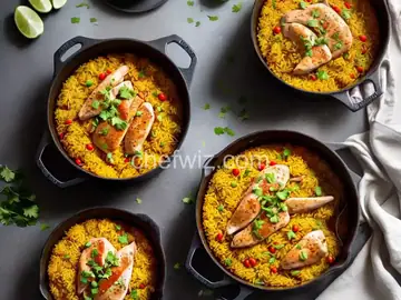 One-Pot Spanish Chicken and Yellow Rice