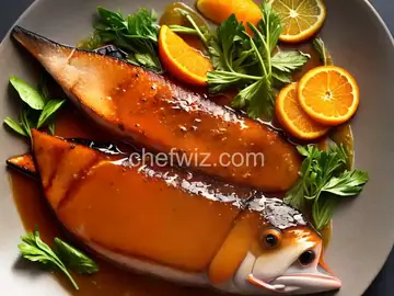 Orange Glazed Swordfish