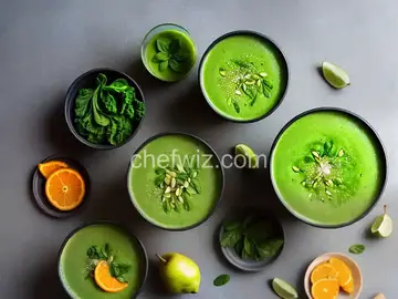 Orange-Pear Green Smoothie with Bok Choy