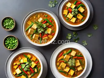 Panang Curry with Tofu and Vegetables