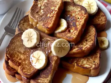 Peanut Butter and Banana French Toast