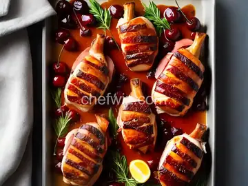 Prosciutto-Wrapped Cherry-Stuffed Chicken Breasts