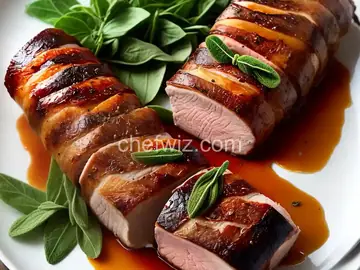 Prosciutto-Wrapped Pork Tenderloin with Crispy Sage