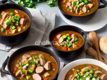 Quick and Easy Sausage and Chicken Gumbo