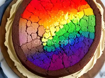 Rainbow Sheet Cake