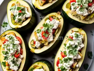 Ricotta Stuffed Zucchini
