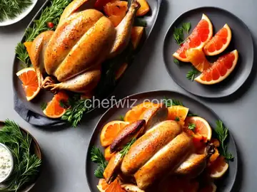 Roast Chicken with Grapefruit