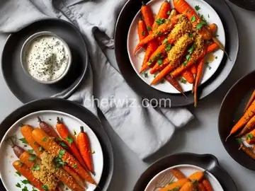 Roasted Carrots with Garlic Bread Crumbs