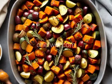 Roasted Fall Vegetables with Rosemary