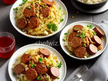 Roasted Sausage and Sauerkraut
