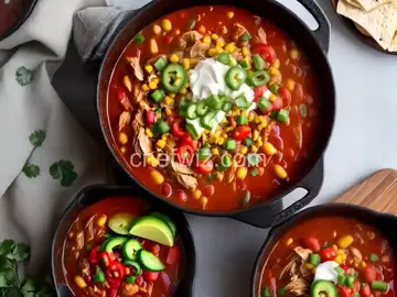 Rotisserie Chicken Chili