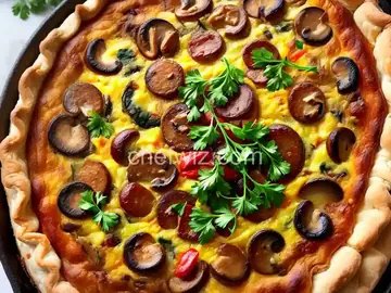 Sausage Mushroom Quiche