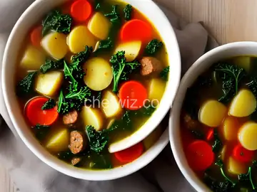 Sausage, Potato and Kale Soup