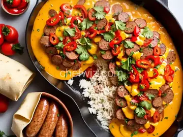 Sausage and Pepper Sunrise Burrito