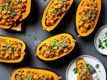 Savory Stuffed Butternut Squash