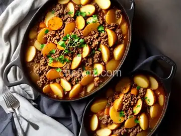 Shearers' Mince and Potato Hot Pot
