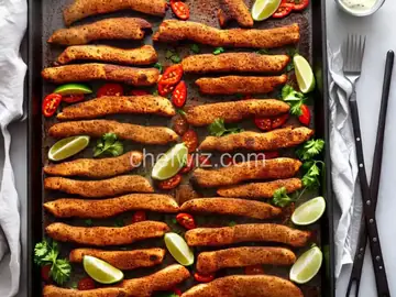 Sheet Pan Blackened Chicken Strips