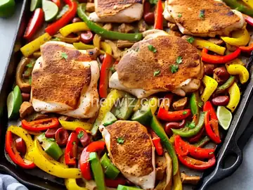 Sheet Pan Chicken Fajitas