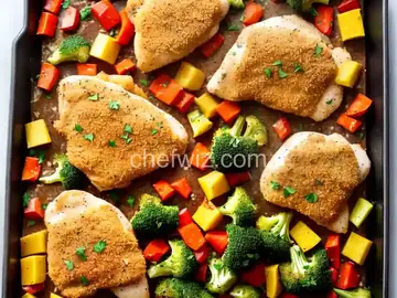Sheet Pan Parmesan Chicken and Veggies