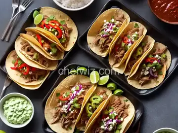 Shredded Pork Fajita Tacos