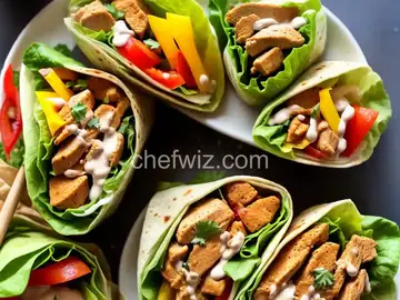 Simple Sweet and Spicy Chicken Wraps