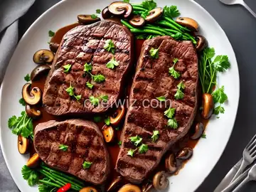 Sirloin Steak with Mushrooms