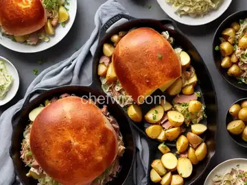Skillet Ham, Cabbage, and Potatoes