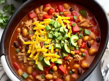 Slow Cooker Chicken Chili