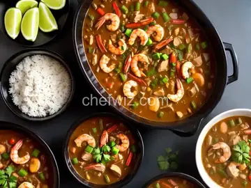 Slow Cooker Chicken Gumbo with Shrimp