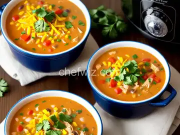 Slow Cooker Creamy Chicken Taco Soup