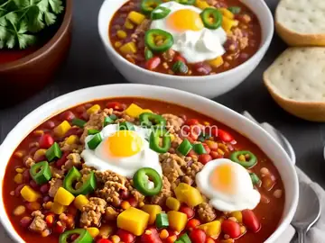 Slow Cooker Ground Chicken Chili