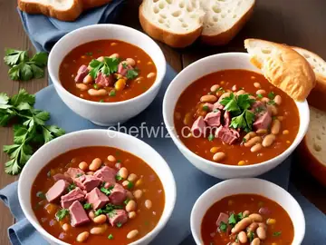 Slow Cooker Ham and Bean Soup