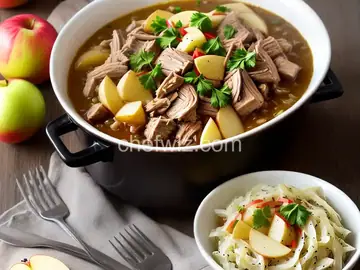 Slow Cooker Pork and Sauerkraut with Apples