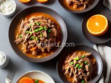 Slow Cooker Pulled Pork with Orange Juice