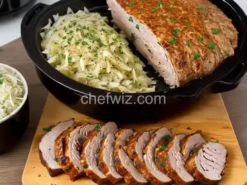 Slow Cooker Sauerkraut Pork Loin