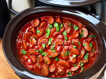 Slow Cooker Sausage with Sauce