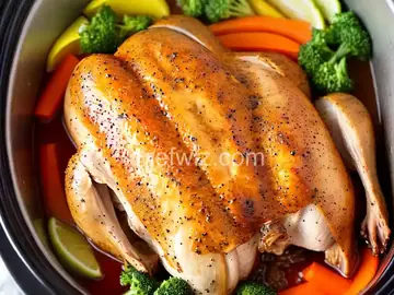 Slow Cooker Whole Chicken