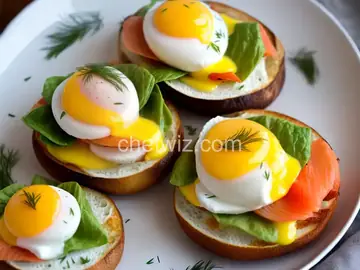 Smoked Salmon Dill Eggs Benedict