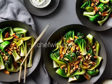 Spicy Bok Choy in Garlic Sauce
