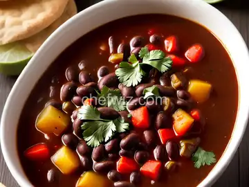 Spicy Slow Cooker Black Bean Soup