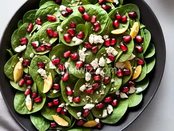 Spinach Pomegranate Salad
