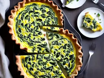 Spinach Quiche with Cottage Cheese