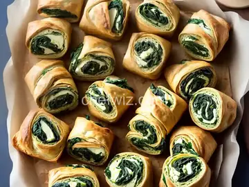 Spinach Rolls with Puff Pastry
