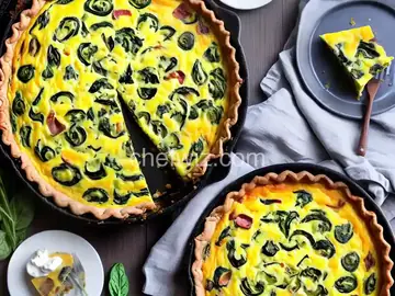 Spinach and Bacon Quiche