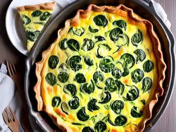 Spinach and Ham Quiche