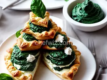 Spinach and Ricotta Puff Pastry Christmas Tree